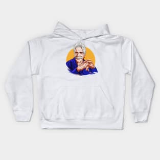 Sam Elliott - An illustration by Paul Cemmick Kids Hoodie